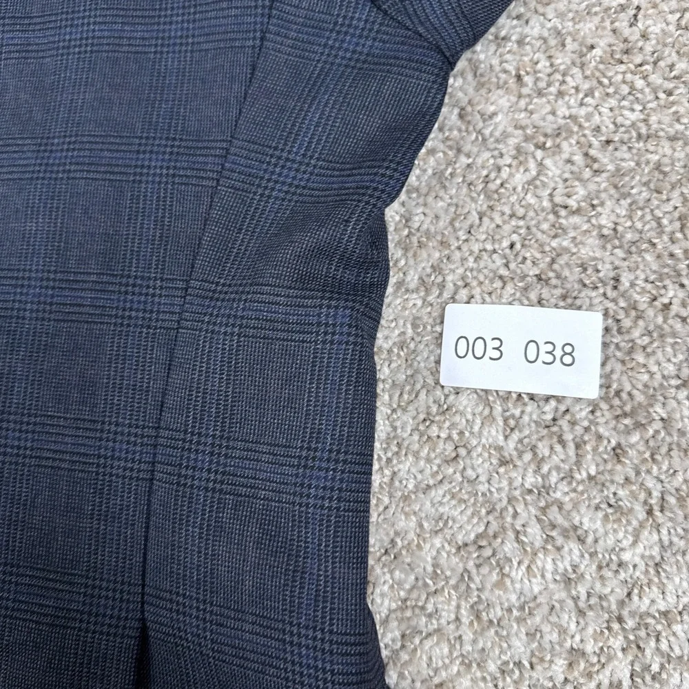 Lauren Ralph Lauren Blazer Mens 44R Blue Plaid Wool 2 Button Professional Preppy